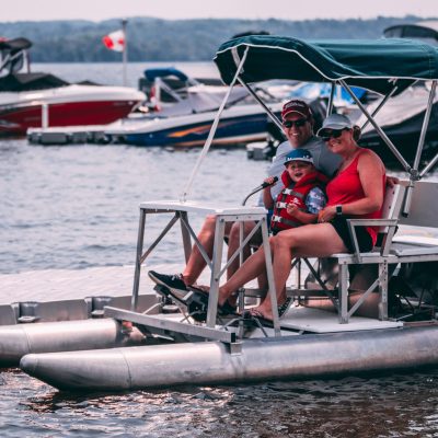 Bellmere Winds Cottage owners enjoying the lake!