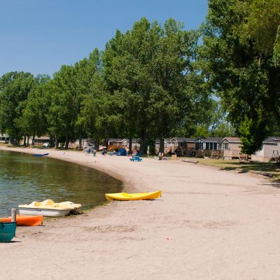 1200 feet of sandy beach awaits you at Cherry Beach Resort!