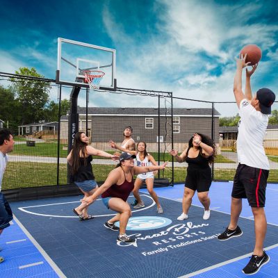 The cottage lifestyle isn't all about lounging by the pool or on the beach - you can also enjoy plenty of physical activity on the multi-sports court!