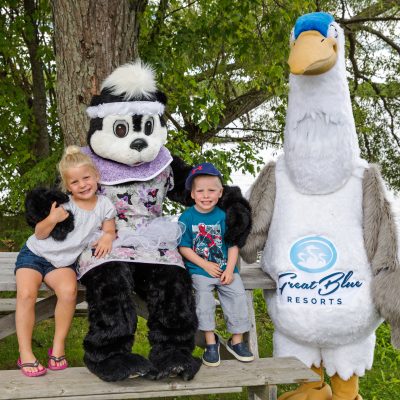 Your kids will love spending time with our Mascots; Derron the Heron and Sally the Skunk!