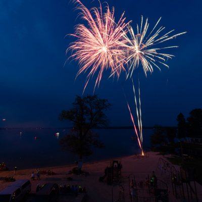 Enjoy Beachfront Fireworks on Long Weekends