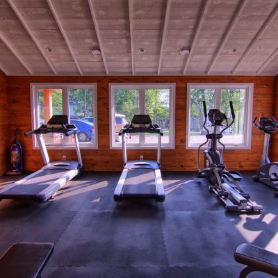 Enjoy a quick workout at the Fitness Centre, complete with a lovely relaxing view!