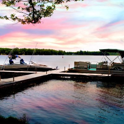 Imagine relaxing evenings watching the sunset from your boat or cottage!