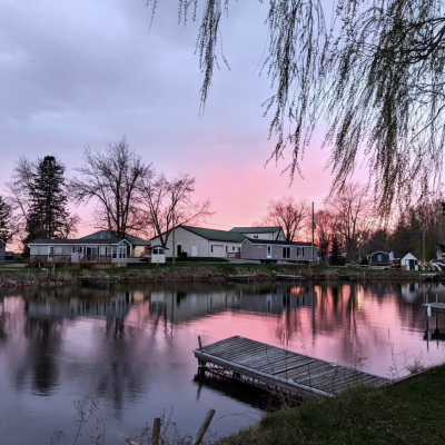 Welcome to Woodland Estate Resort, where you can enjoy breathtaking sunsets overlooking Lake Seymour