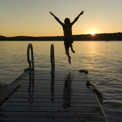 Docks aren't just for boats! Perfect for splish splashing and having fun!