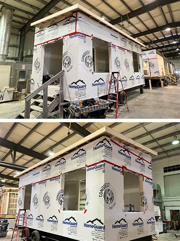 Modular Construction | Four Season Lyal resort cottage under construction for Port Elgin Estates & Resort