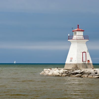 Southampton Front Range Light in Port Elgin Harbour