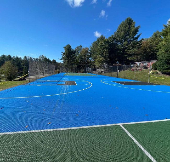New for 2024! Brand New Multi-Sports Court at Bonnie Lake Resort perfect for tennis, pickleball, racketball and more!