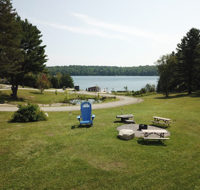 Take a Selfie in our BIG Bonnie Lake Resort Muskoka Chair
