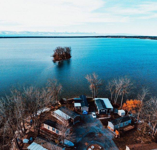 Cherry Beach Resort | Beautiful Aerial View during Winter
