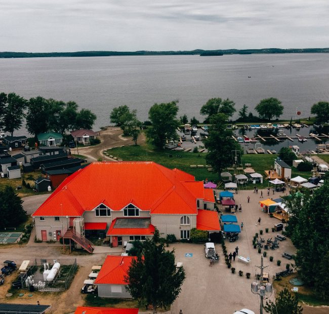 Aerial View of Golden Beach Resort | Family Friendly Resort Cottages for Sale & Rent