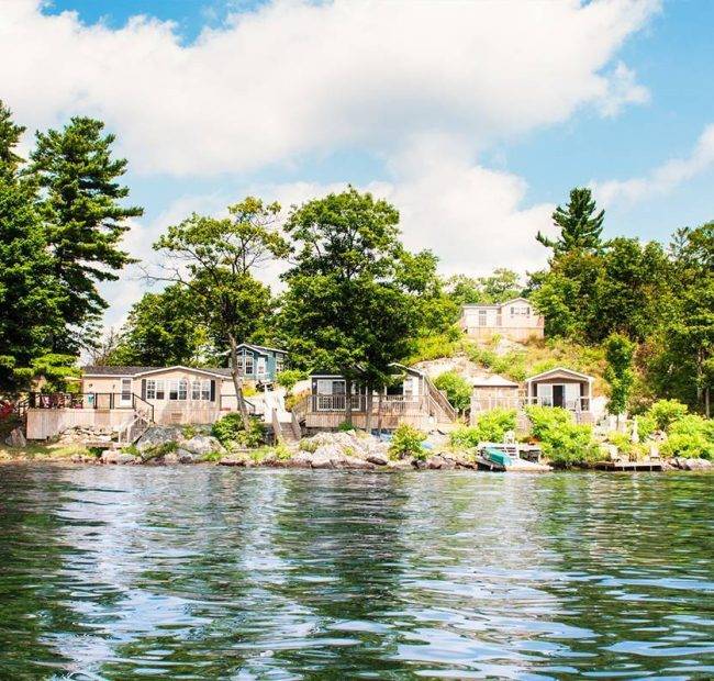 Lantern Bay Resort | Aerial Resort Photos of Lakeside Resort and the world-famous Trent Severn Waterway, Muskoka