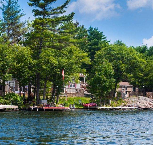Lantern Bay Resort | Aerial Resort Photos of Lakeside Resort and the world-famous Trent Severn Waterway, Muskoka