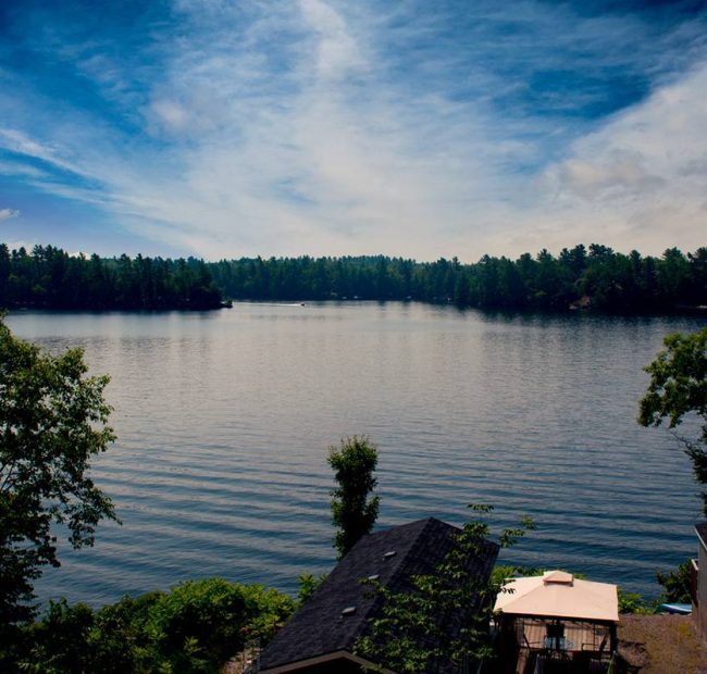 Lantern Bay Resort | Aerial Resort Photos of Lakeside Resort and the world-famous Trent Severn Waterway, Muskoka