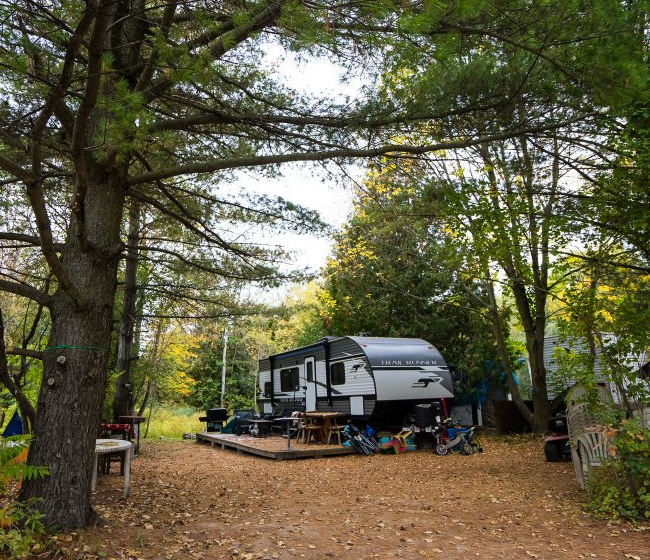Seasonal Site Features: Spacious, level sites for your RV