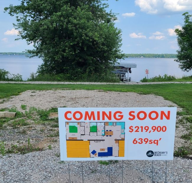 306 Lakefront Terrace | Waterfront Premium Site available at McCreary's Beach Resort