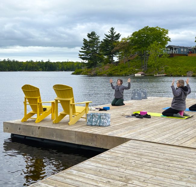 Lantern dock yoga