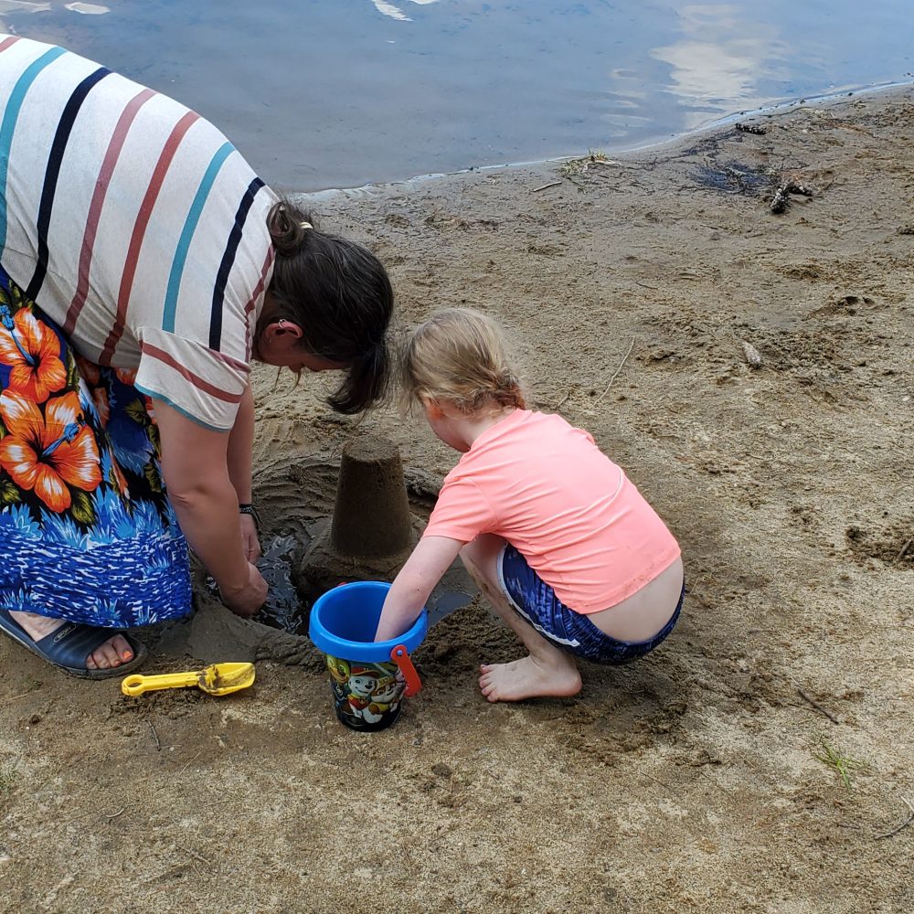 Beach playing